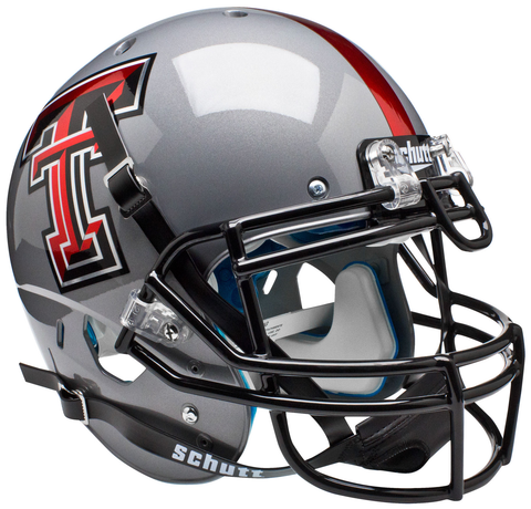 Texas Tech Red Raiders Authentic College XP Football Helmet Schutt <B>Gray</B>