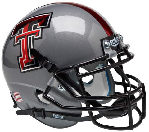 Texas Tech Red Raiders Mini XP Authentic Helmet Schutt <B>Gray</B>