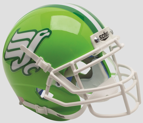 North Texas Mean Green Mini XP Authentic Helmet Schutt <B>Green Flying Worm</B>