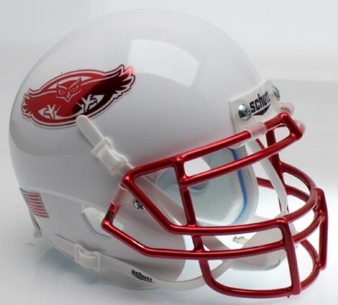 Florida Atlantic Owls Mini XP Authentic Helmet Schutt <B>Chrome Decal</B>