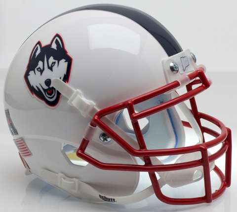 Connecticut Huskies Authentic College XP Football Helmet Schutt <B>White Husky</B>