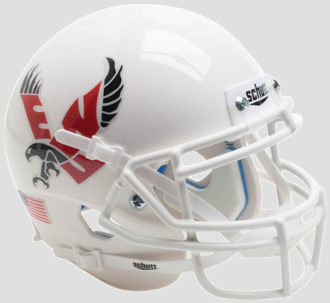 Eastern Washington Eagles Mini XP Authentic Helmet Schutt <B>White with Chrome Decal</B>