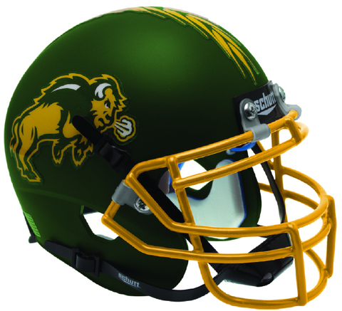 North Dakota State Bison Authentic College XP Football Helmet Schutt <B>Matte Green</B>