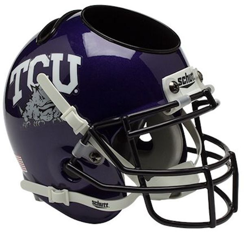 TCU Horned Frogs Miniature Football Helmet Desk Caddy