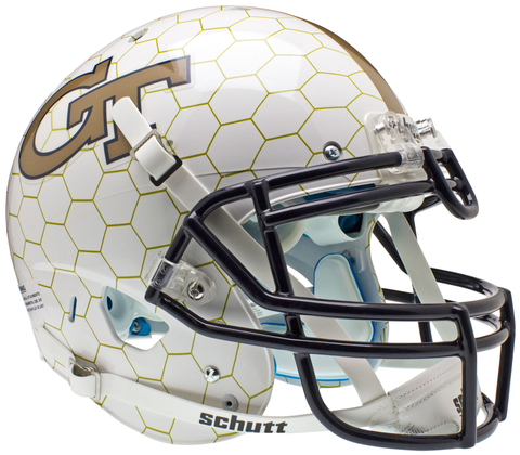 Georgia Tech Yellow Jackets Authentic College XP Football Helmet Schutt Honeycomb