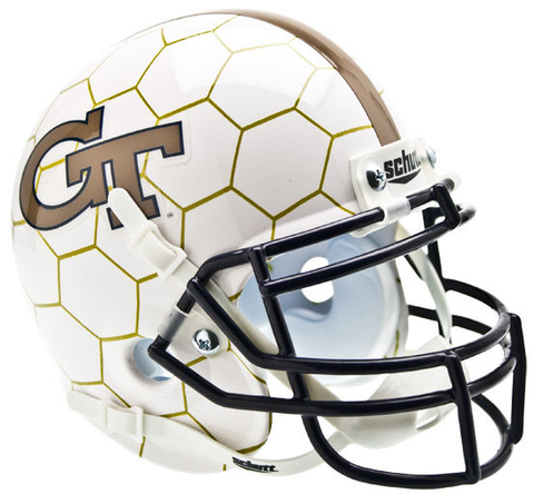 Georgia Tech Yellow Jackets Mini XP Authentic Helmet Schutt <B>Honeycomb</B>