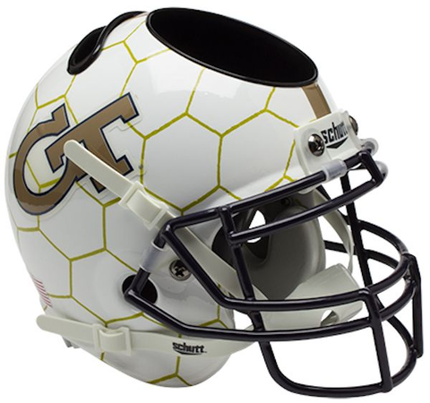 Georgia Tech Yellow Jackets Miniature Football Helmet Desk Caddy <B>Honeycomb</B>