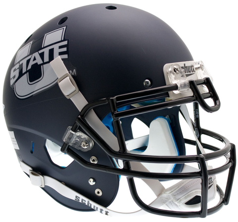 Utah State Aggies Authentic College XP Football Helmet Schutt <B>Matte Navy</B>