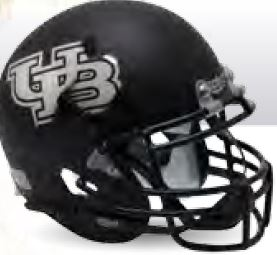 Buffalo Bulls Authentic College XP Football Helmet Schutt <B>Matte Black</B>