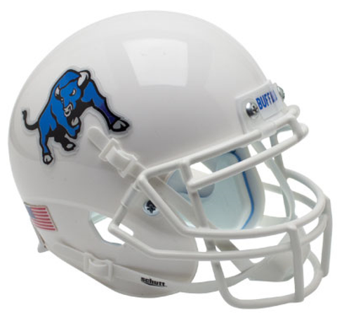 Buffalo Bulls Full XP Replica Football Helmet Schutt <B>White Bull</B>