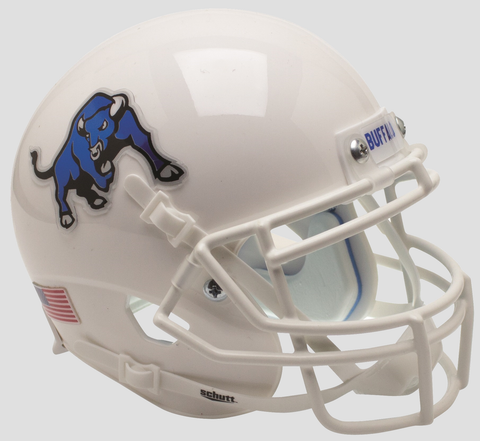 Buffalo Bulls Mini XP Authentic Helmet Schutt <B>White Bull</B>