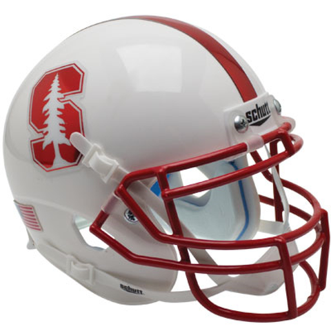 Stanford Cardinal Mini XP Authentic Helmet Schutt <B>Chrome Decal</B>