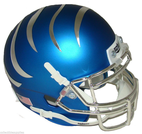 Memphis Tigers Authentic College XP Football Helmet Schutt <B>Matte Blue</B>