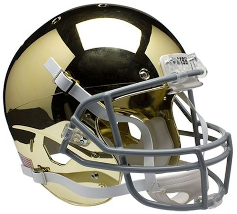 Notre Dame Fighting Irish Full XP Replica Football Helmet Schutt <B>Gold</B>