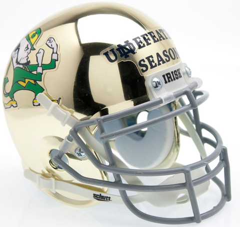 Notre Dame Fighting Irish Full XP Replica Football Helmet Schutt <B>2012 Season Discontinued</B>