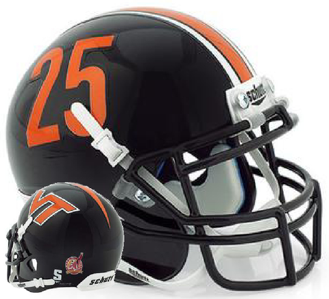 Virginia Tech Hokies Mini XP Authentic Helmet Schutt <B>Frank Beamer</B>