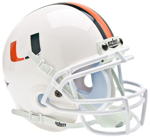 Miami Hurricanes Mini XP Authentic Helmet Schutt