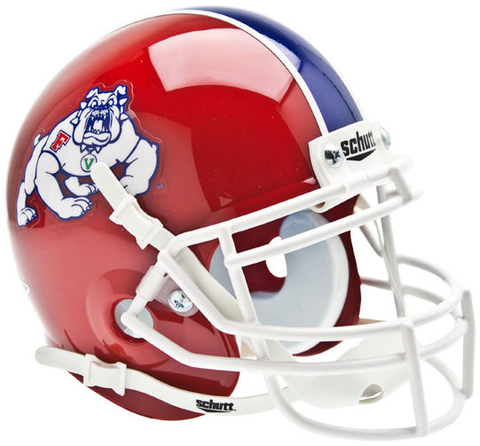 Fresno State Bulldogs Mini XP Authentic Helmet Schutt