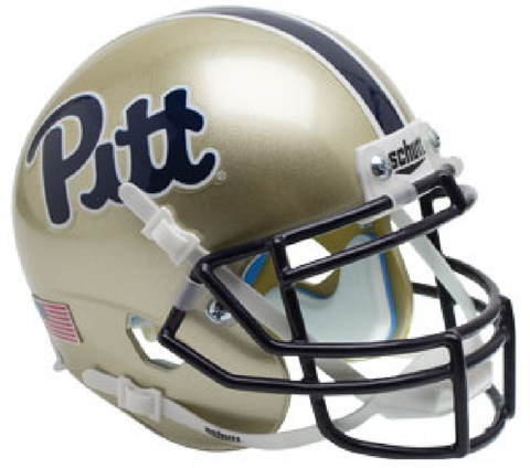 Pittsburgh Panthers Mini XP Authentic Helmet Schutt <B>Script</B>