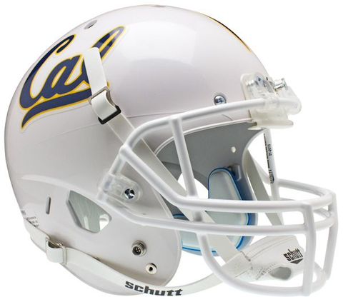 California (CAL) Golden Bears Full XP Replica Football Helmet Schutt <B>White</B>