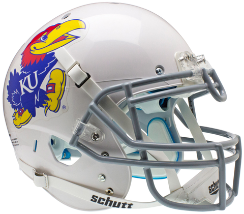 Kansas Jayhawks Authentic College XP Football Helmet Schutt White