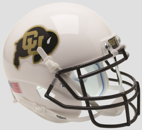 Colorado Buffaloes Mini XP Authentic Helmet Schutt <B>White</B>