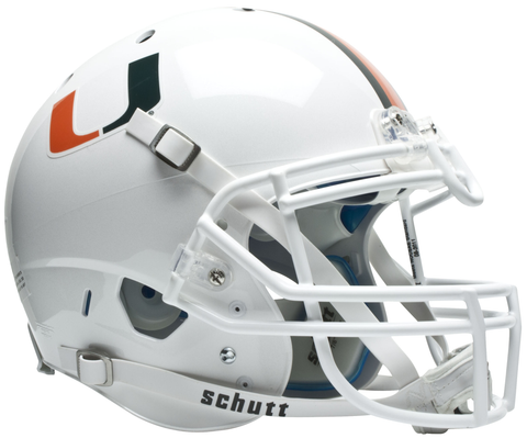 Miami Hurricanes Authentic College XP Football Helmet Schutt