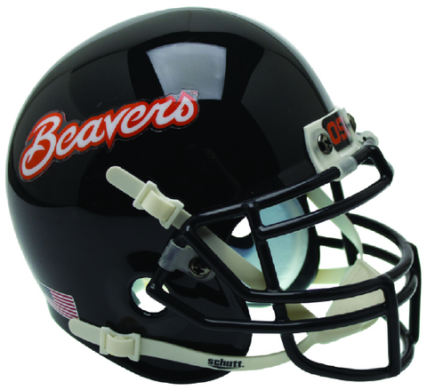 Oregon State Beavers Authentic College XP Football Helmet Schutt <B>Black Beavers</B>