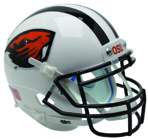 Oregon State Beavers Authentic College XP Football Helmet Schutt <B>White Beaver</B>