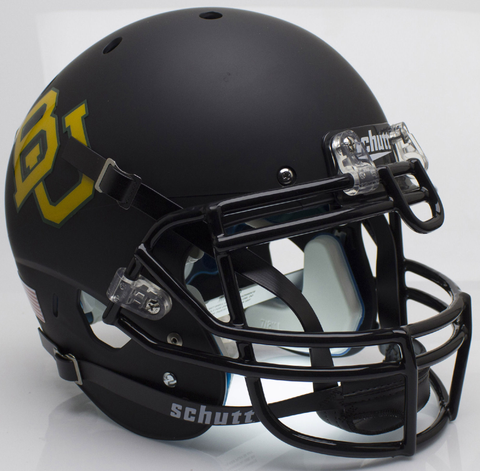 Baylor Bears Authentic College XP Football Helmet Schutt <B>Matte Black</B>