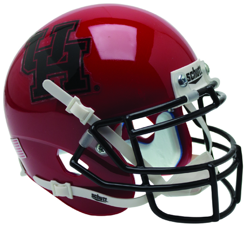 Houston Cougars Full XP Replica Football Helmet Schutt Black Mask