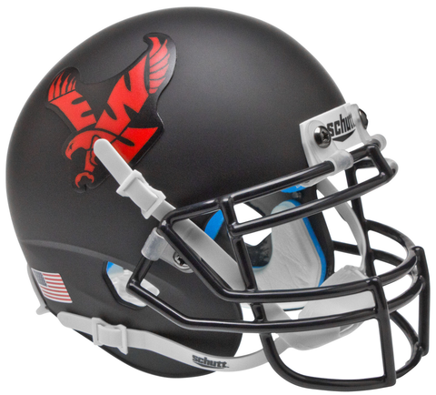 Eastern Washington Eagles Mini XP Authentic Helmet Schutt <B>Matte Black</B>