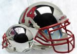 Fresno State Bulldogs Authentic College XP Football Helmet Schutt Chrome