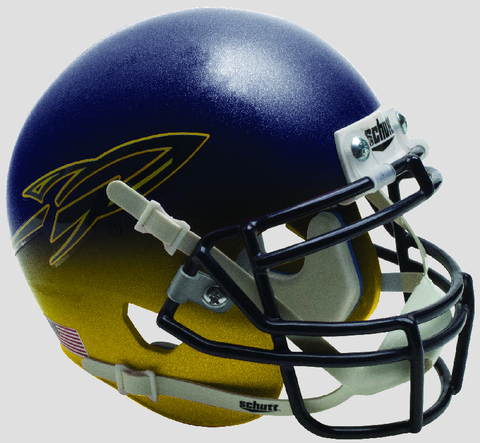 Toledo Rockets Mini XP Authentic Helmet Schutt <B>Navy/Yellow</B>