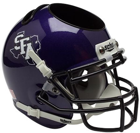 Stephen F Austin Miniature Football Helmet Desk Caddy