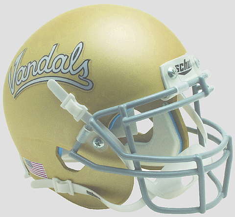 Idaho Vandals Mini XP Authentic Helmet Schutt <B>Matte Gold</B>