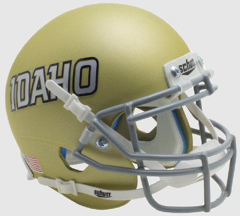 Idaho Vandals Mini XP Authentic Helmet Schutt <B>Gold Idaho</B>