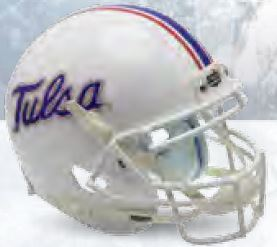 Tulsa Golden Hurricane Authentic College XP Football Helmet Schutt <B>White</B>