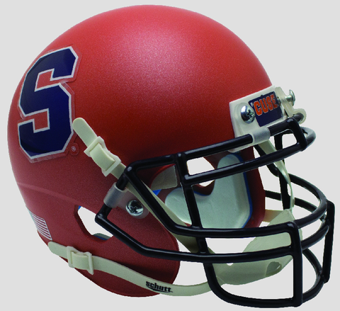 Syracuse Orangemen Mini XP Authentic Helmet Schutt <B>Satin Orange S Outline</B>