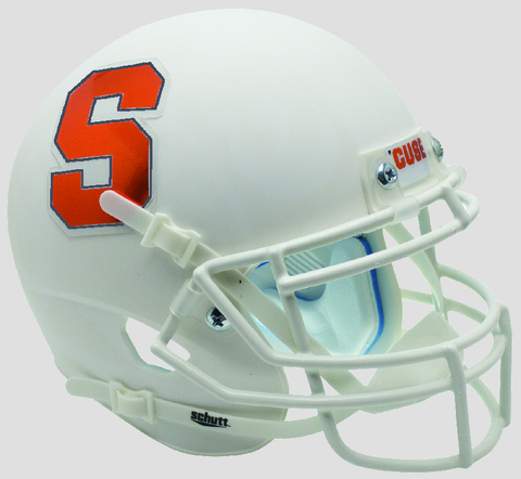 Syracuse Orangemen Mini XP Authentic Helmet Schutt <B>Matte White</B>