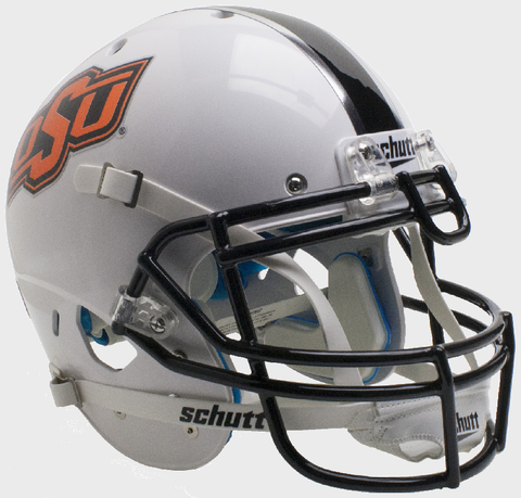 Oklahoma State Cowboys Authentic College XP Football Helmet Schutt <B>WH/BK/GY</B>