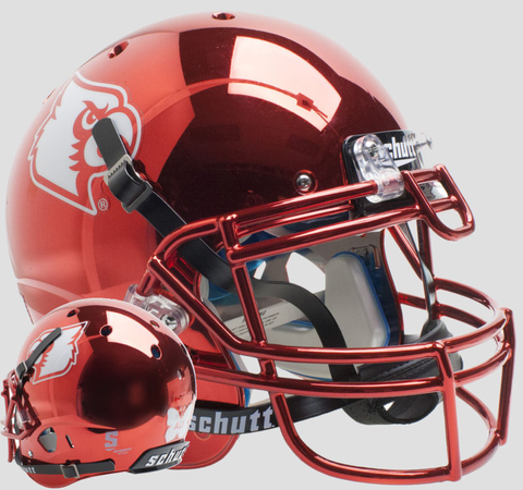 Louisville Cardinals Authentic College XP Football Helmet Schutt Red Chrome Ali