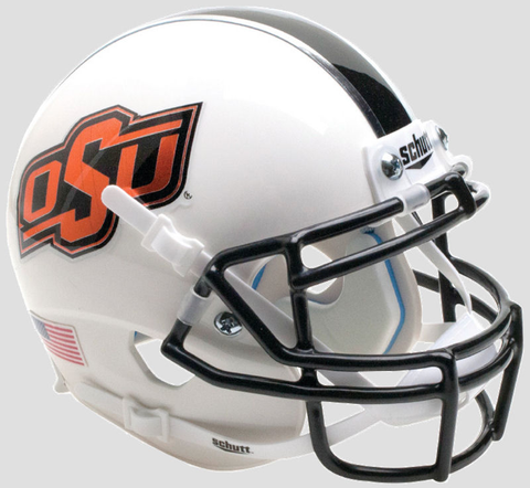 Oklahoma State Cowboys Mini XP Authentic Helmet Schutt <B>WH/BK/GY</B>