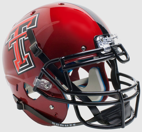 Texas Tech Red Raiders Authentic College XP Football Helmet Schutt <B>Red Guns Up</B>