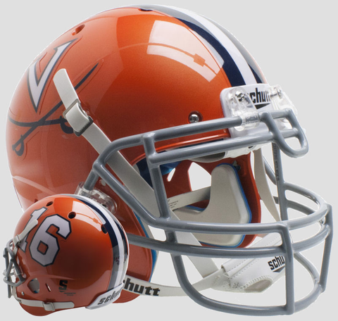 Virginia Cavaliers Authentic College XP Football Helmet Schutt <B>Orange 16</B>