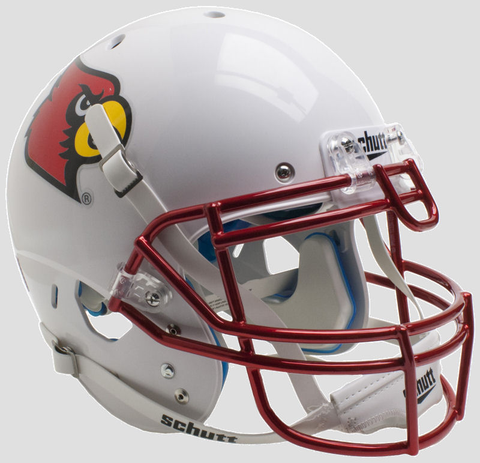 Louisville Cardinals Authentic College XP Football Helmet Schutt Chrome Mask