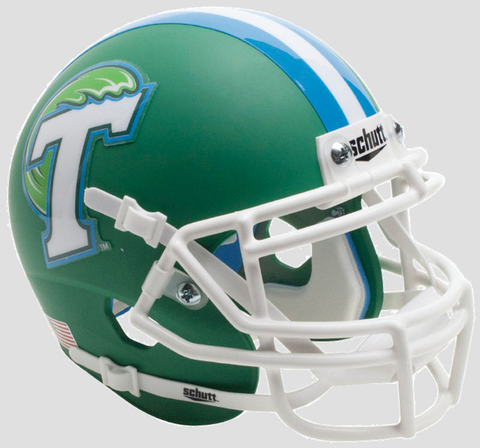 Tulane Green Wave Mini XP Authentic Helmet Schutt <B>Green</B>