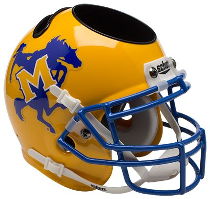 McNeese State Cowboys Miniature Football Helmet Desk Caddy