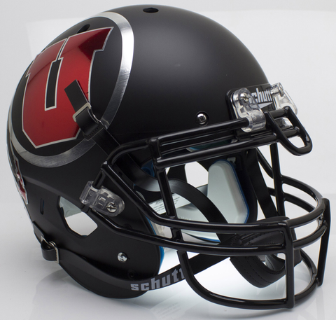 Utah Utes Authentic College XP Football Helmet Schutt <B>Chrome Decal<B>