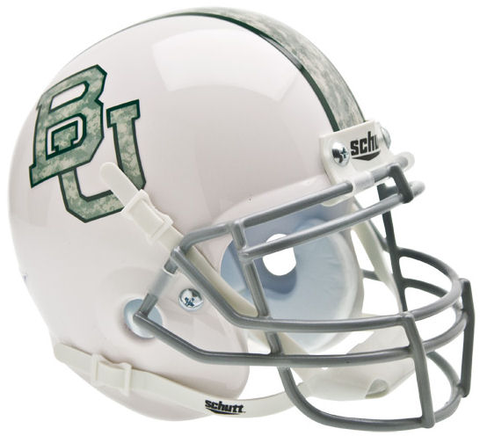 Baylor Bears Mini XP Authentic Helmet Schutt <B>White Camo</B>